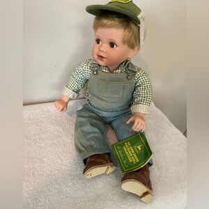 Adorable John Deere doll. By Danbury Mint.